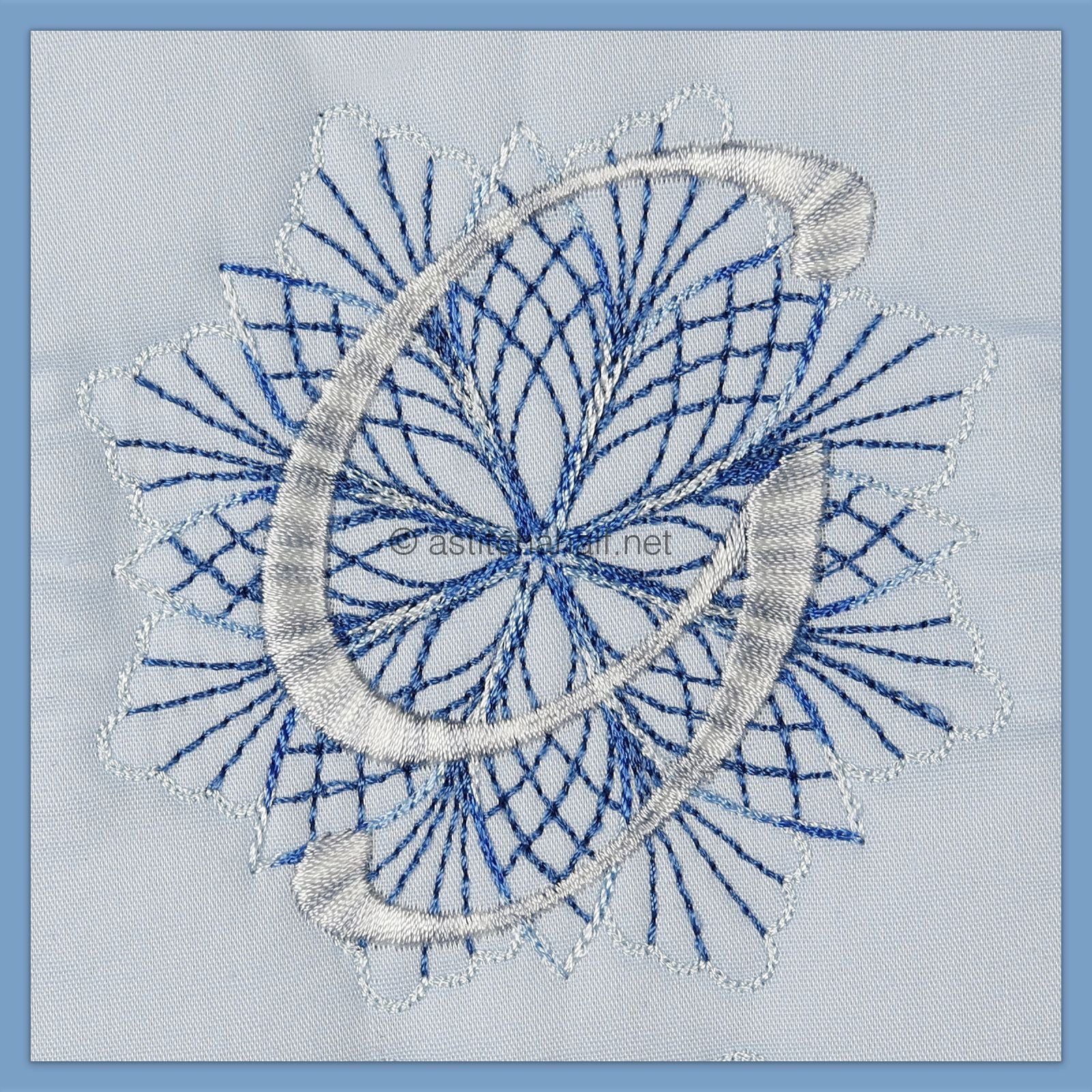 Frost and Frozen Monogram Letter G