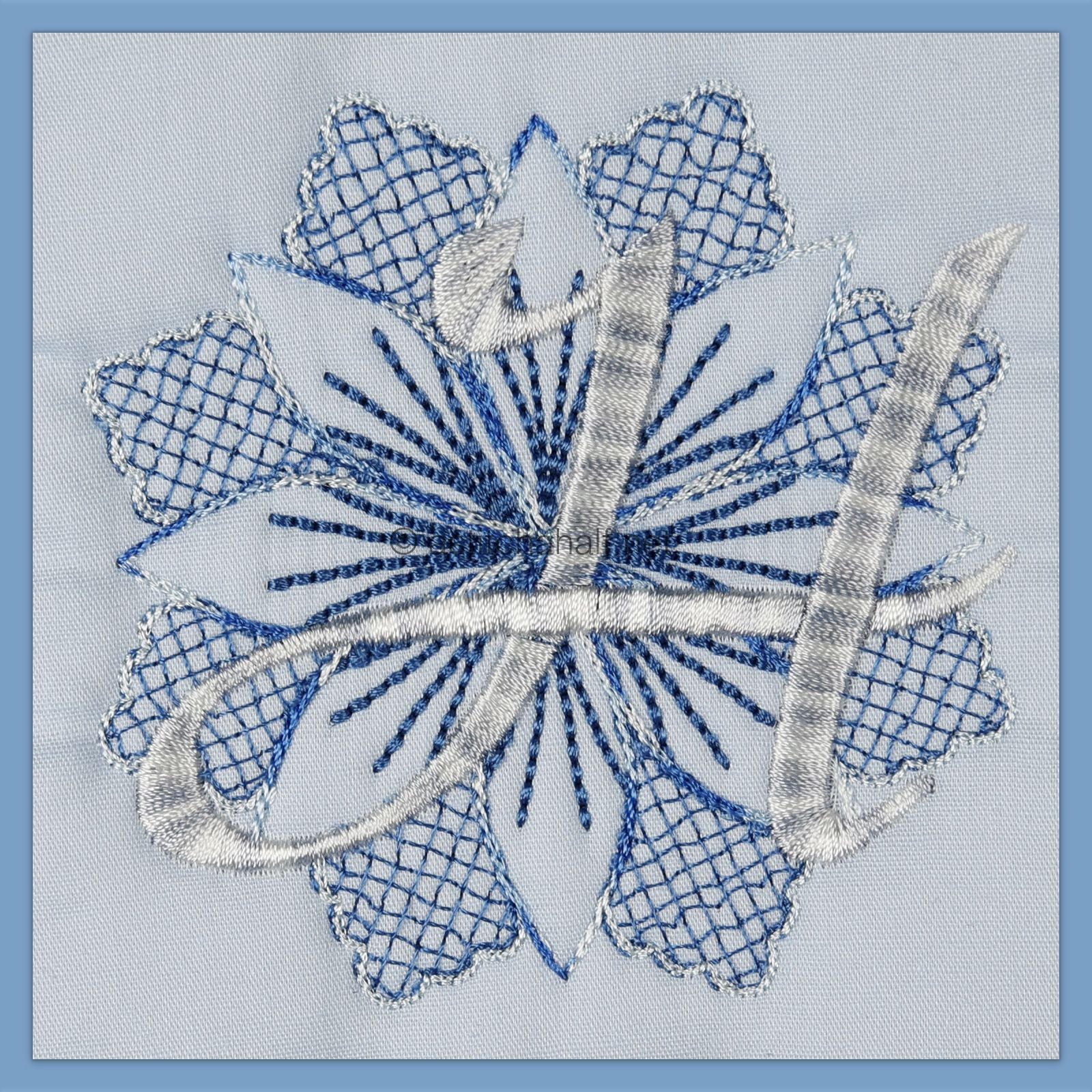 Frost and Frozen Monogram Letter H