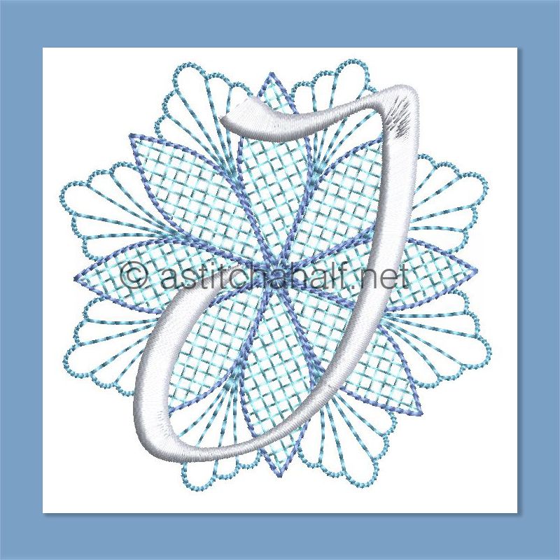 Frost and Frozen Monogram Letter J