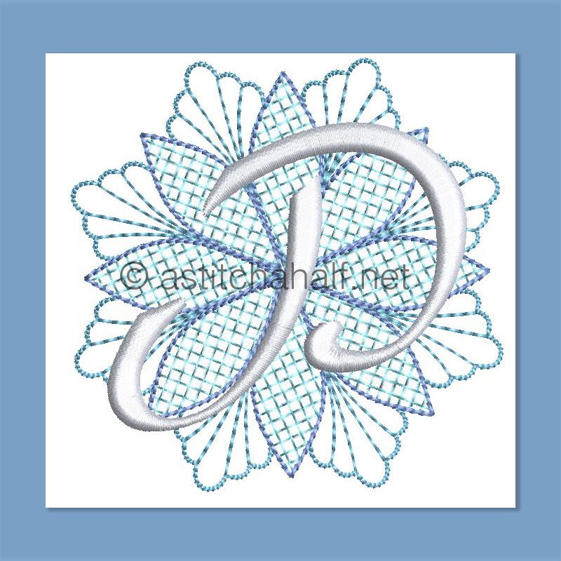 Frost and Frozen Monogram Letter P