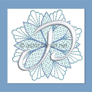 Frost and Frozen Monogram Letter P