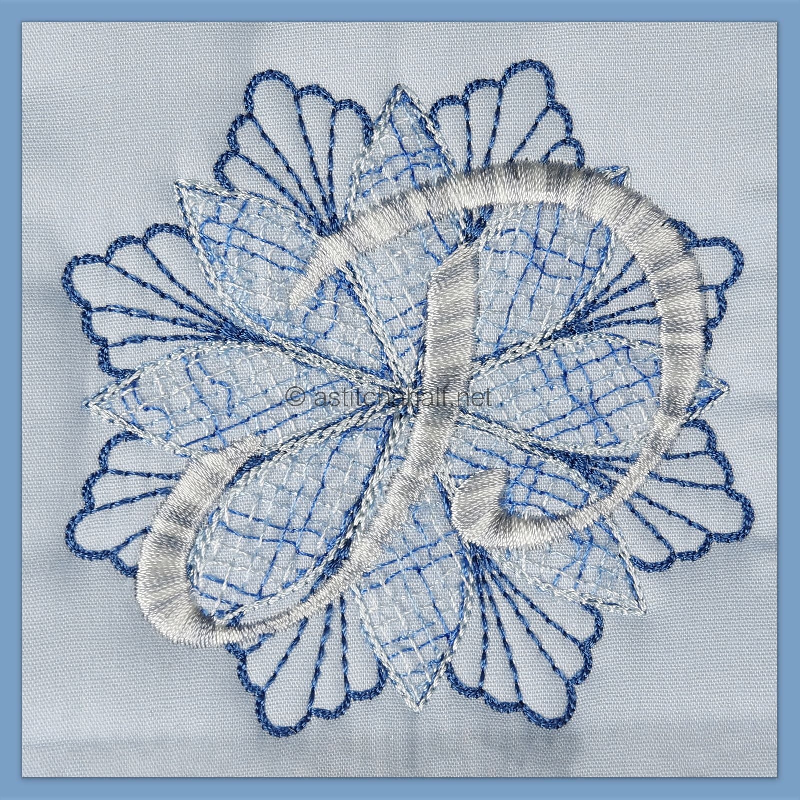 Frost and Frozen Monogram Letter P