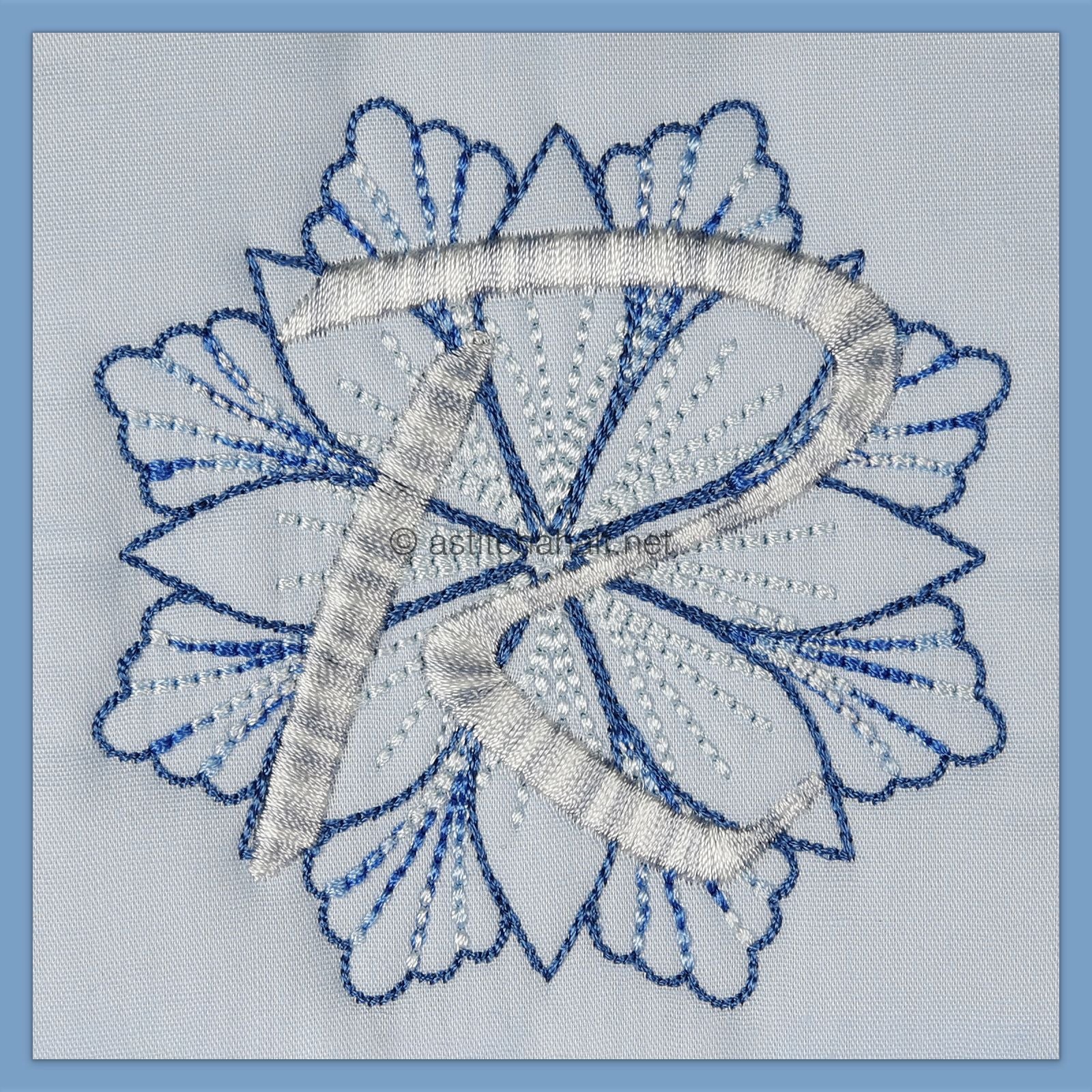 Frost and Frozen Monogram Letter R