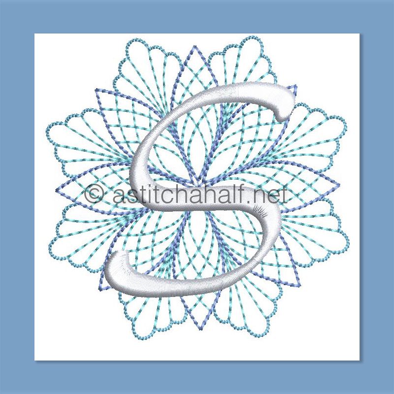 Frost and Frozen Monogram Letter S