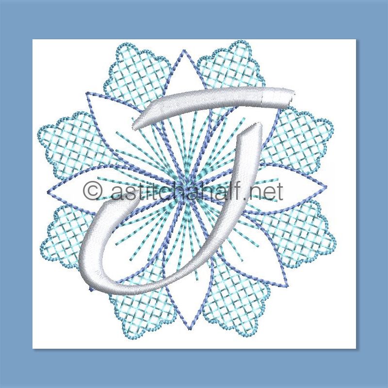 Frost and Frozen Monogram Letter T