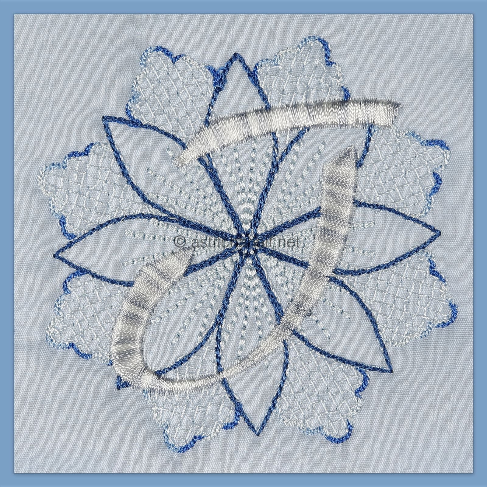 Frost and Frozen Monogram Letter T