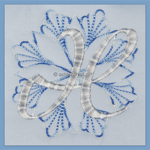Frost and Frozen Monogram Letter X