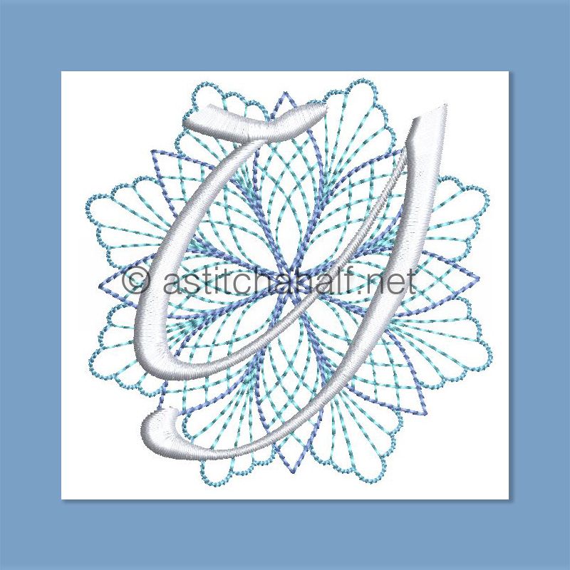 Frost and Frozen Monogram Letter Y