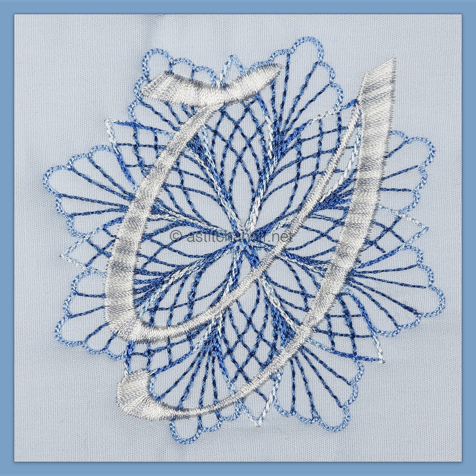 Frost and Frozen Monogram Letter Y