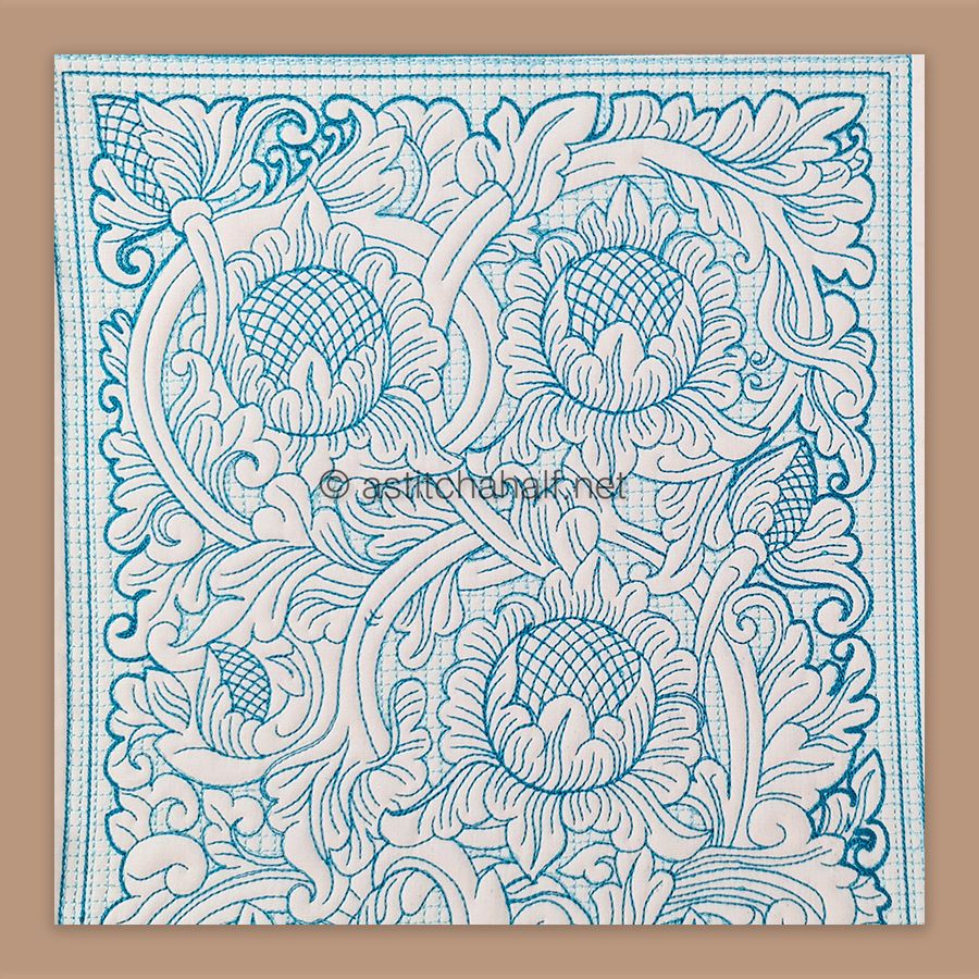 Baroque Flower Trapunto Combo