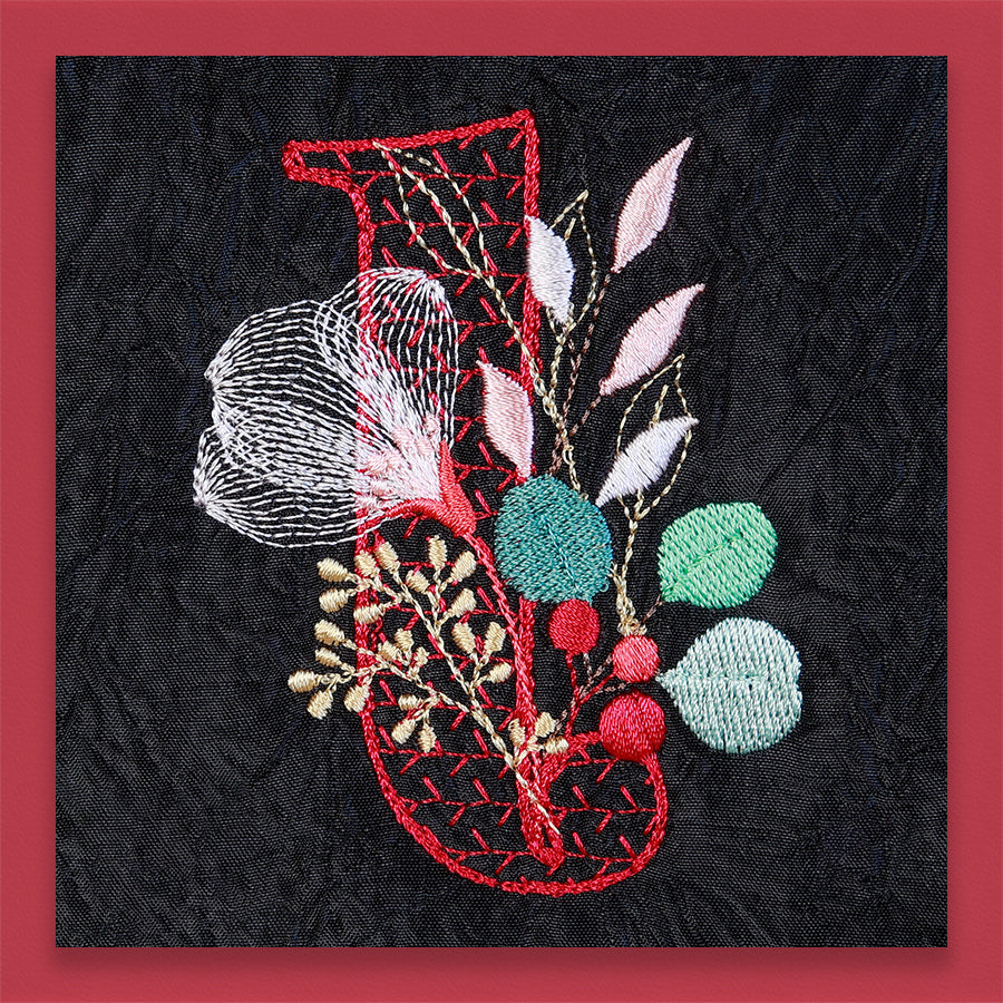 Red Velvet Monogram Number 1