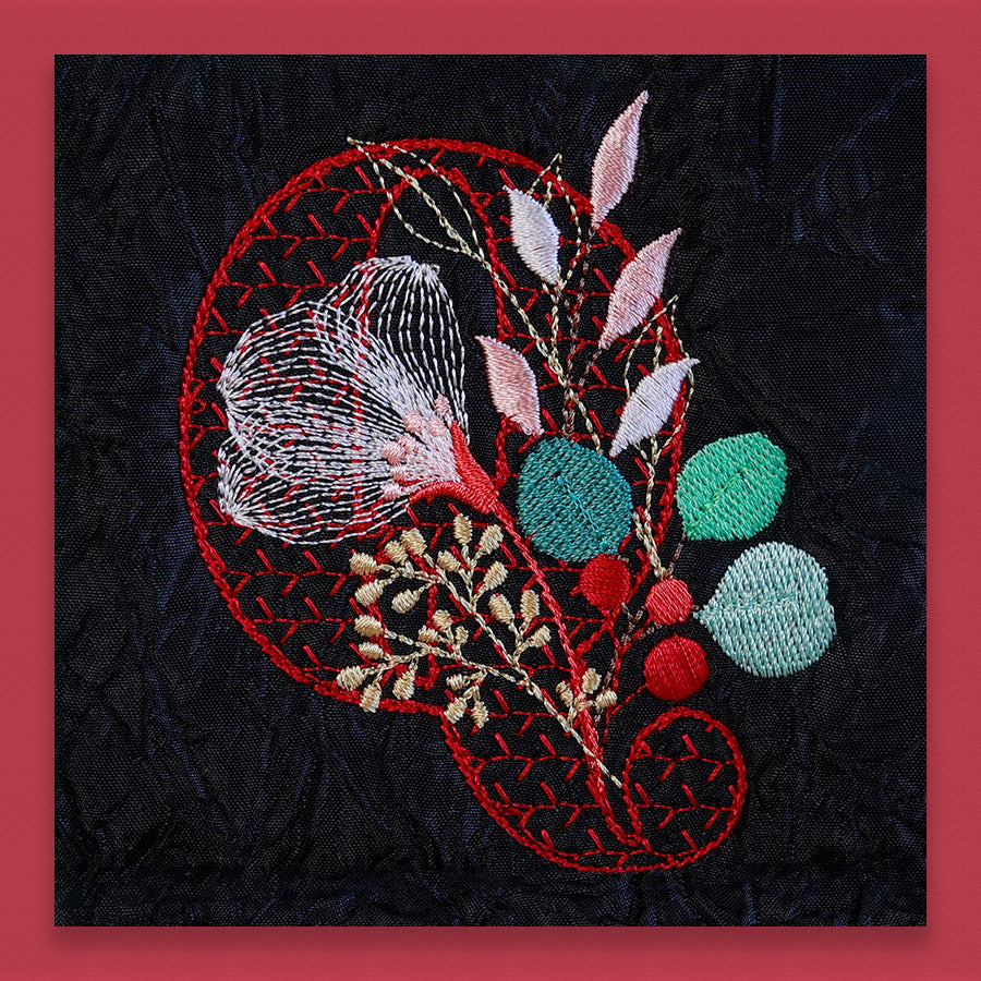 Red Velvet Monogram Letter Q