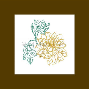 Seamless Chrysanthemums Combo