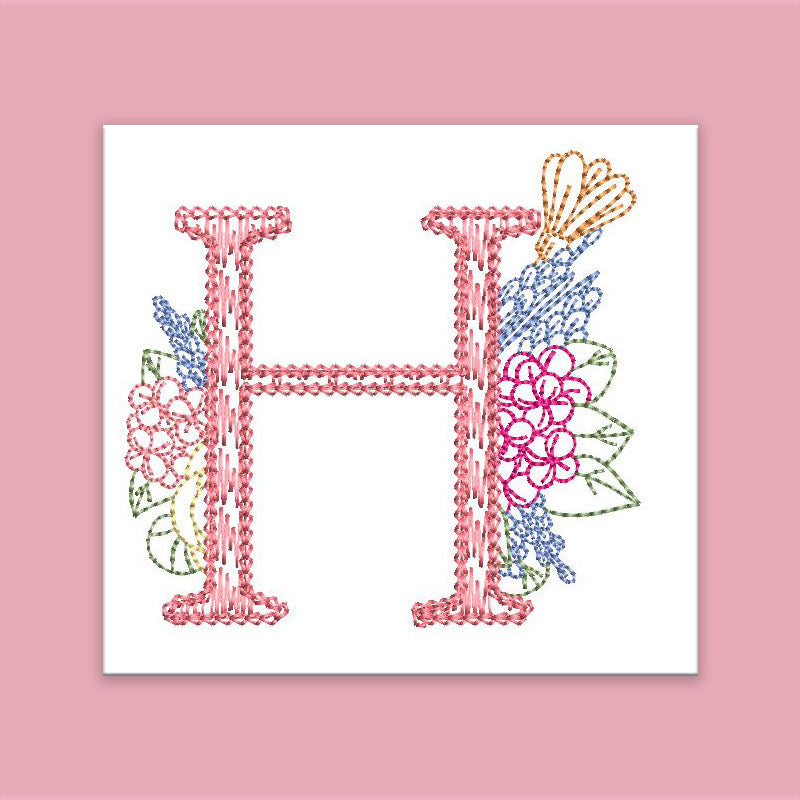 Spruce Monogram Letter H