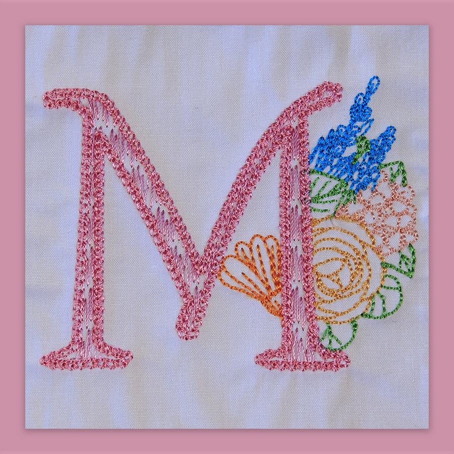 Spruce Monogram Letter M