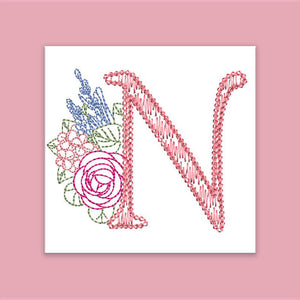 Spruce Monogram Letter N