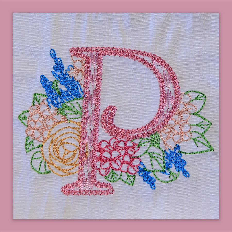 Spruce Monogram Letter P