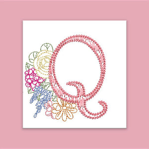 Spruce Monogram Letter Q