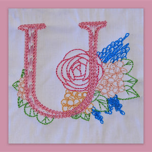 Spruce Monogram Letter U