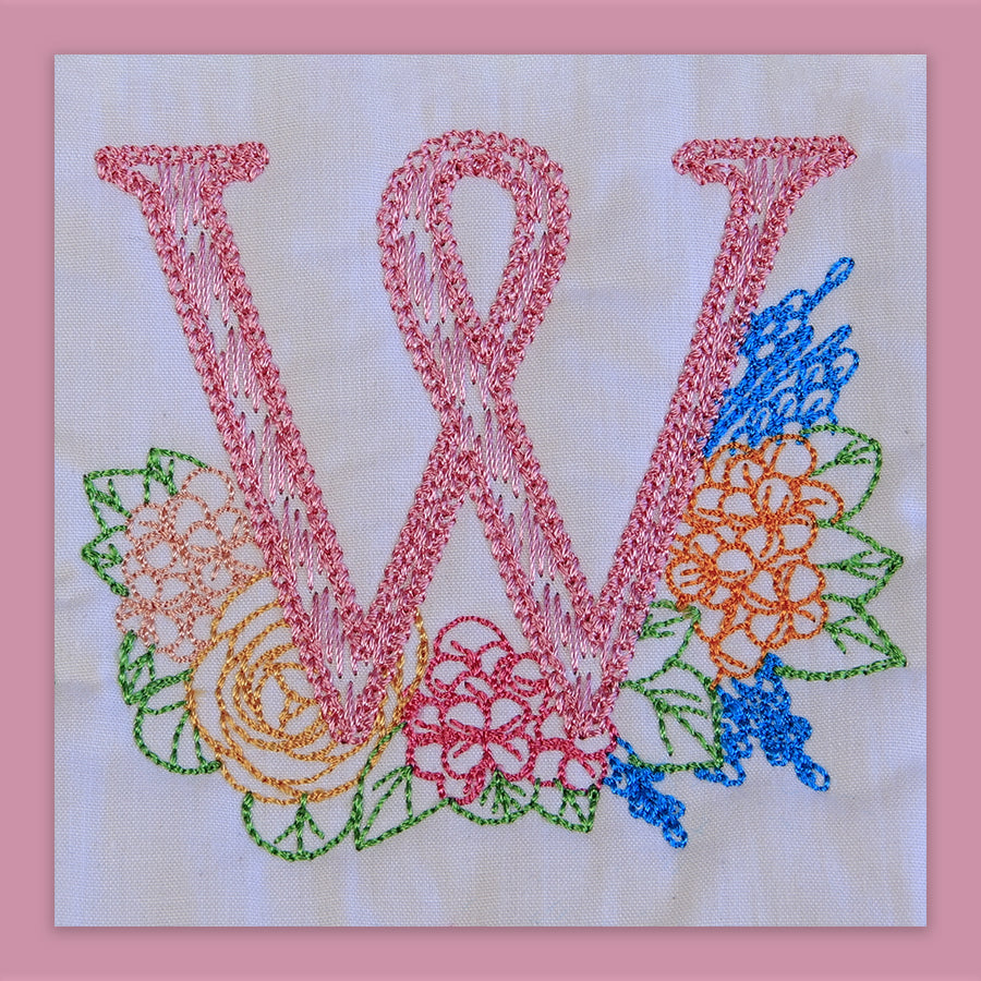 Spruce Monogram Letter W