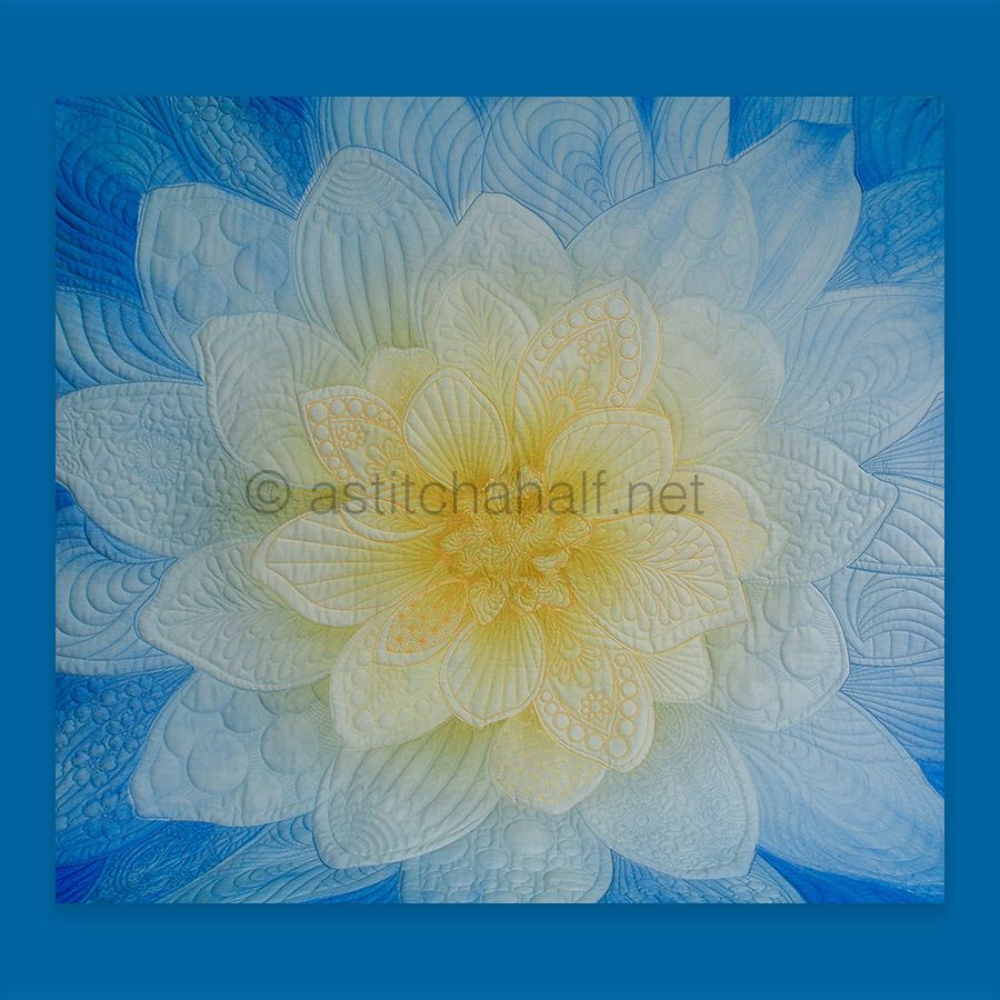 Dream Big Hoffman Panel French Blue 9 by 14 hoop size