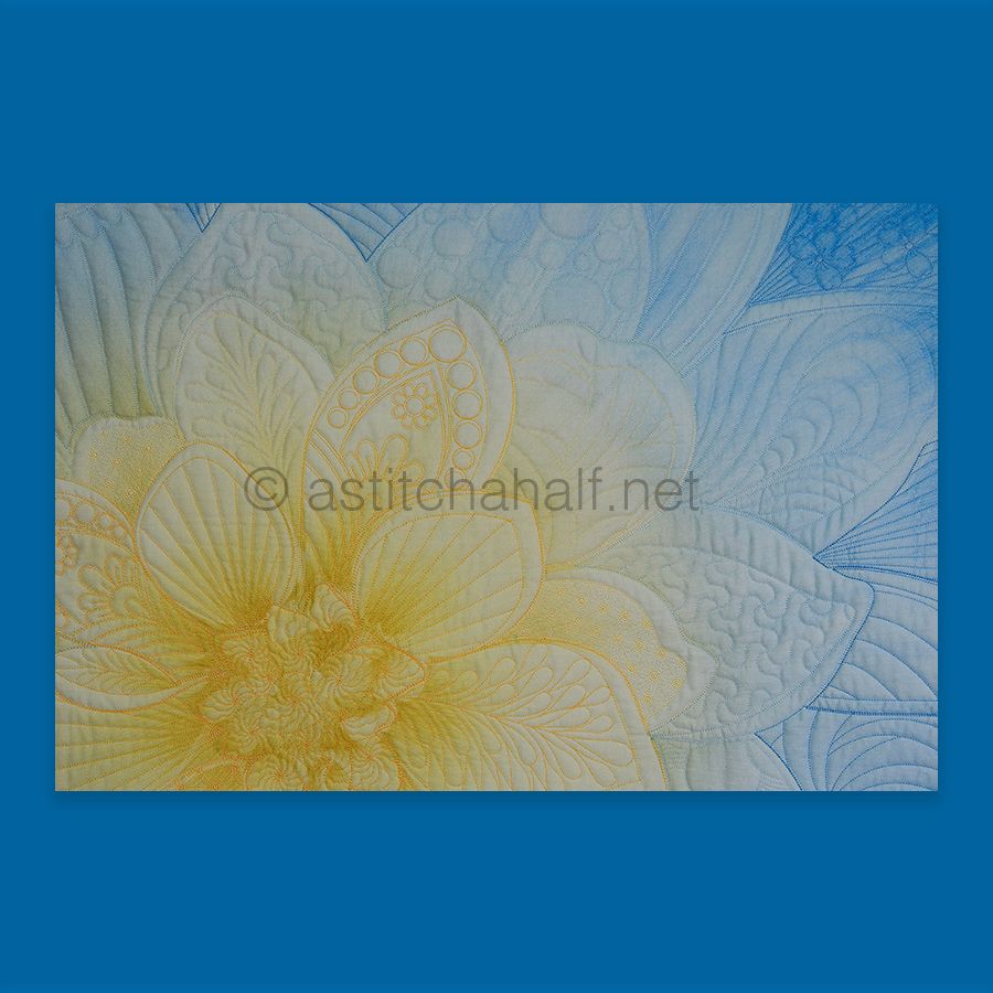 Dream Big Hoffman Panel French Blue 9 by 14 hoop size