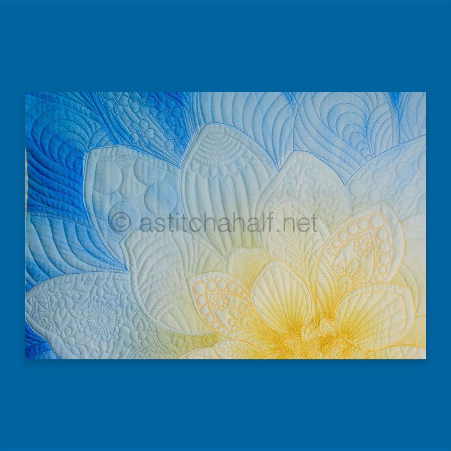 Dream Big Hoffman Panel French Blue 9 by 14 hoop size