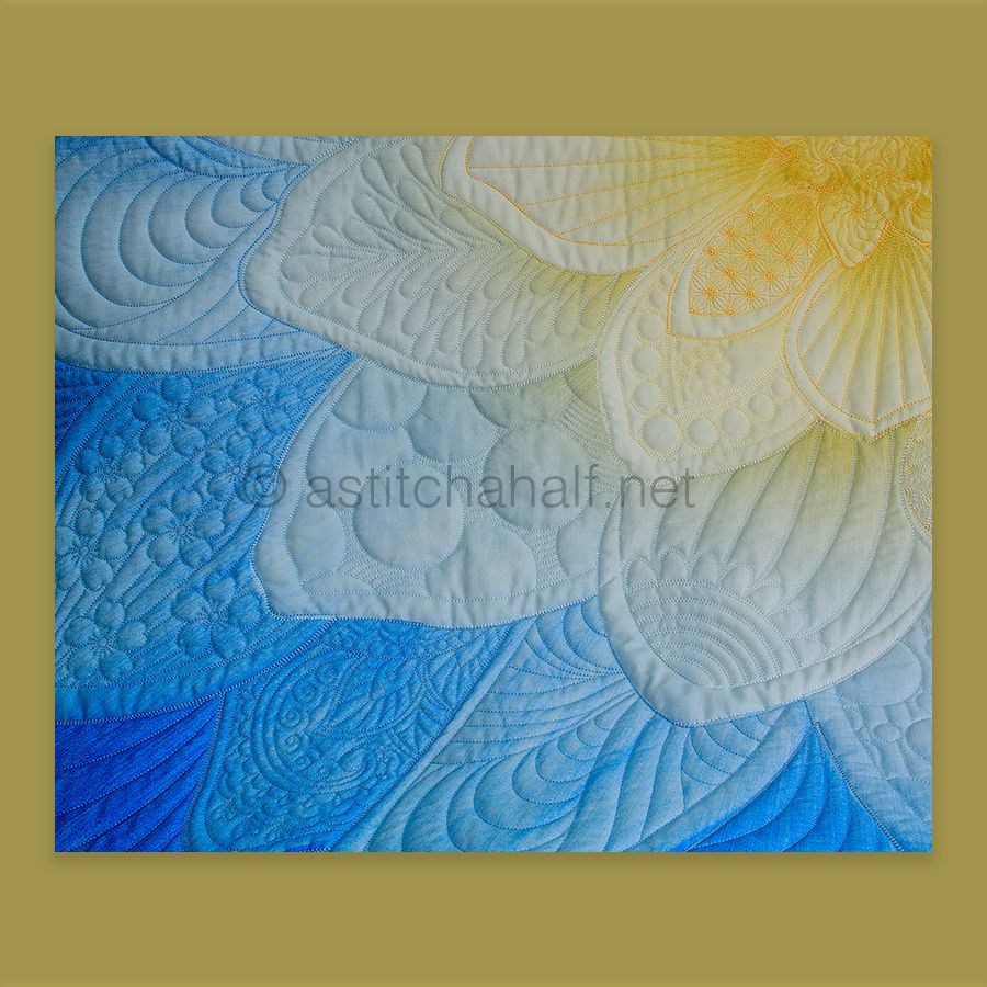 Dream Big Hoffman Panel French Blue 8 by 12 hoop size