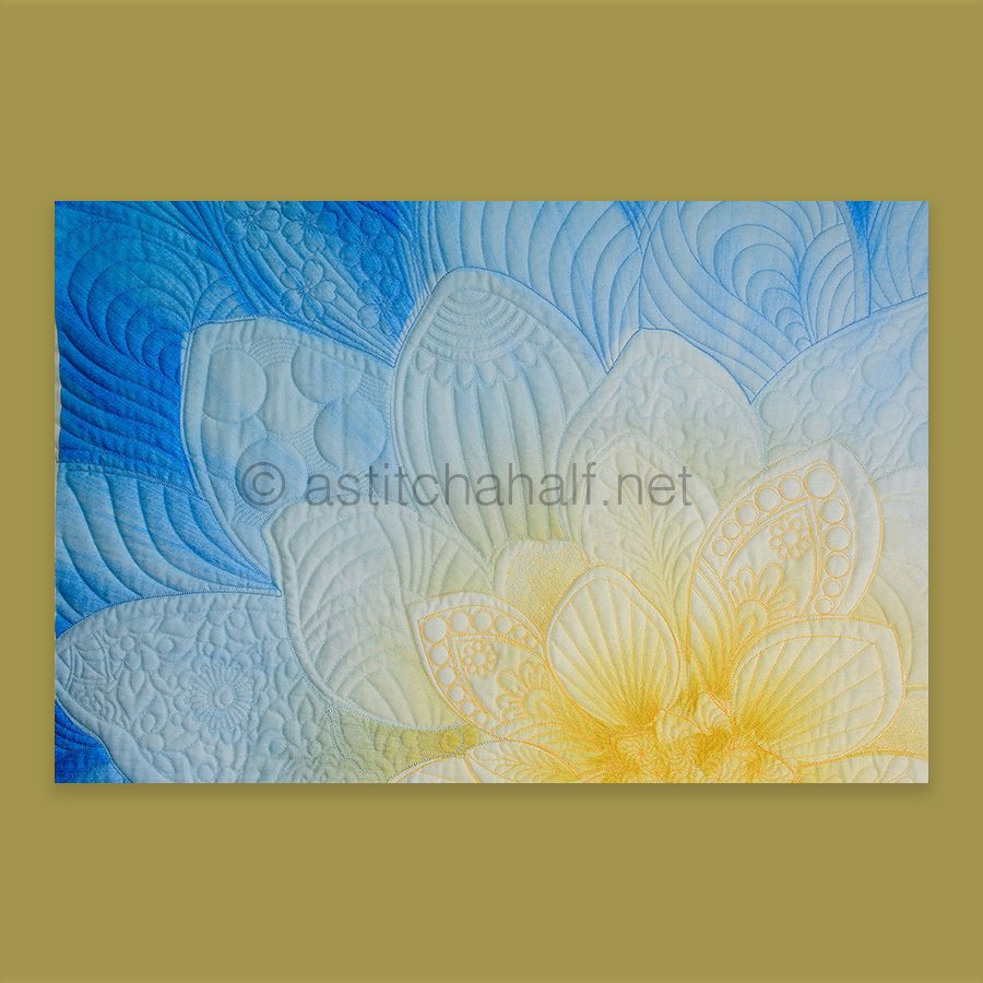 Dream Big Hoffman Panel French Blue 8 by 12 hoop size