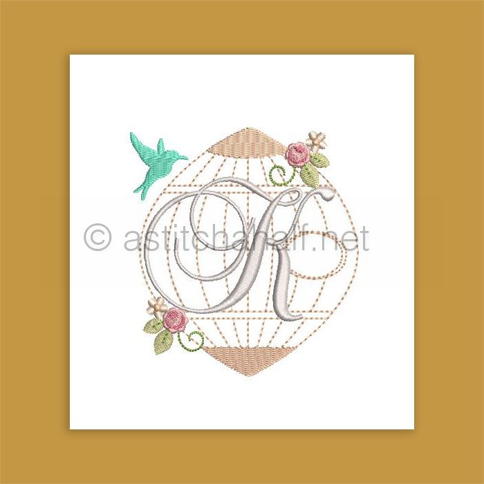 Aviary Atelier Monogram Letter K