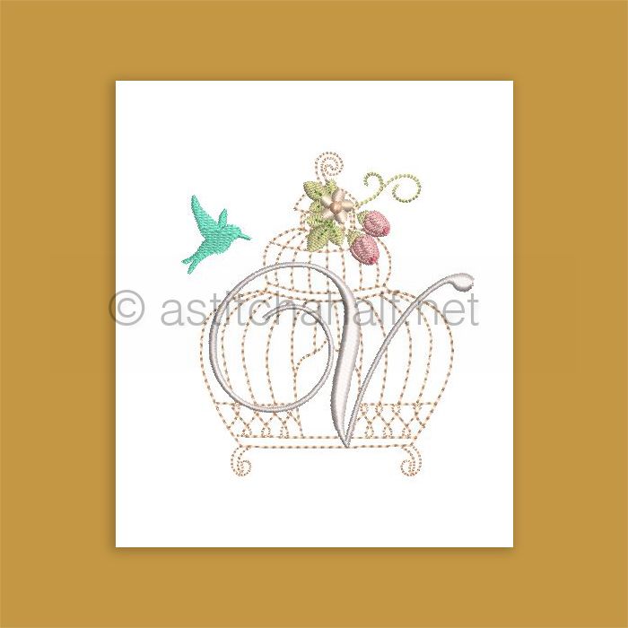 Aviary Atelier Monogram Letter V