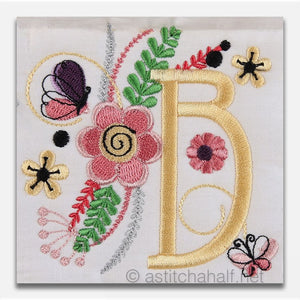 In The Garden Monogram Letter B