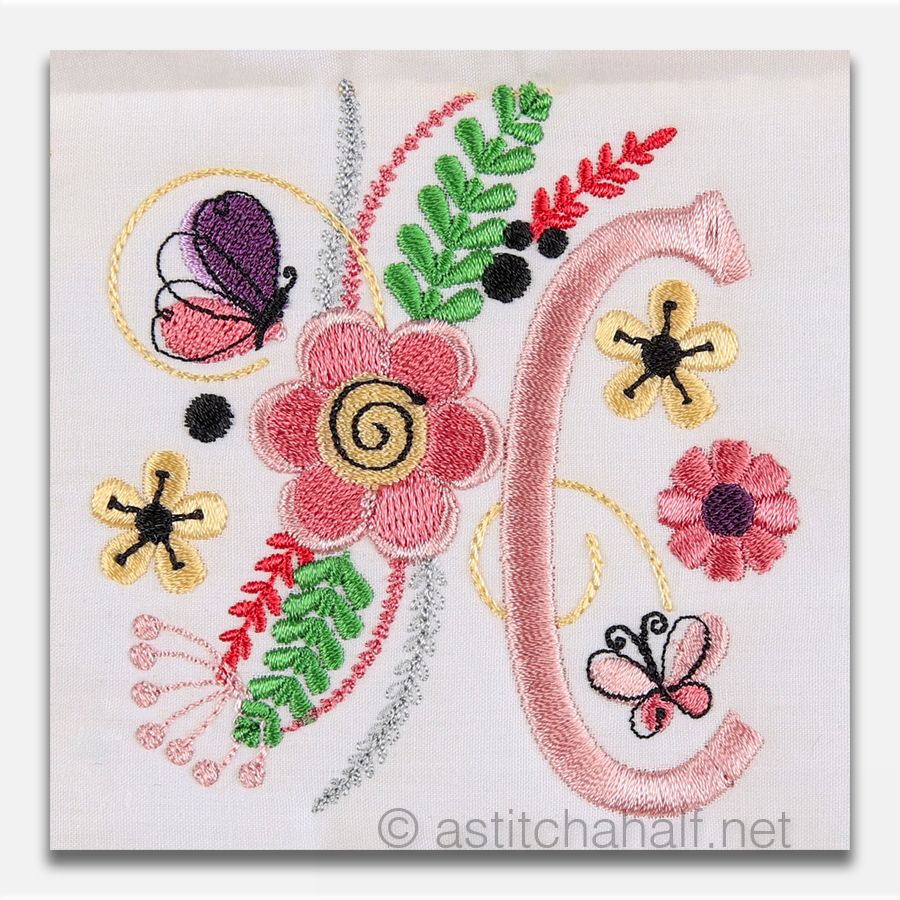 In The Garden Monogram Letter C