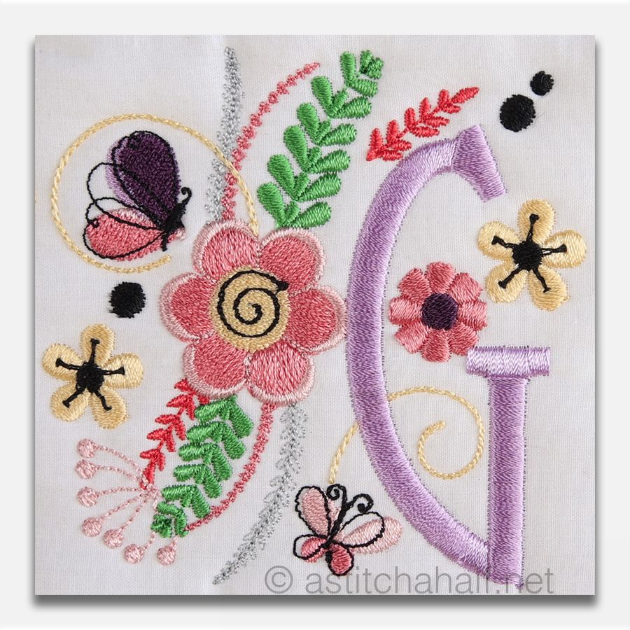 In The Garden Monogram Letter G