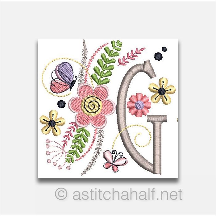 In The Garden Monogram Letter G