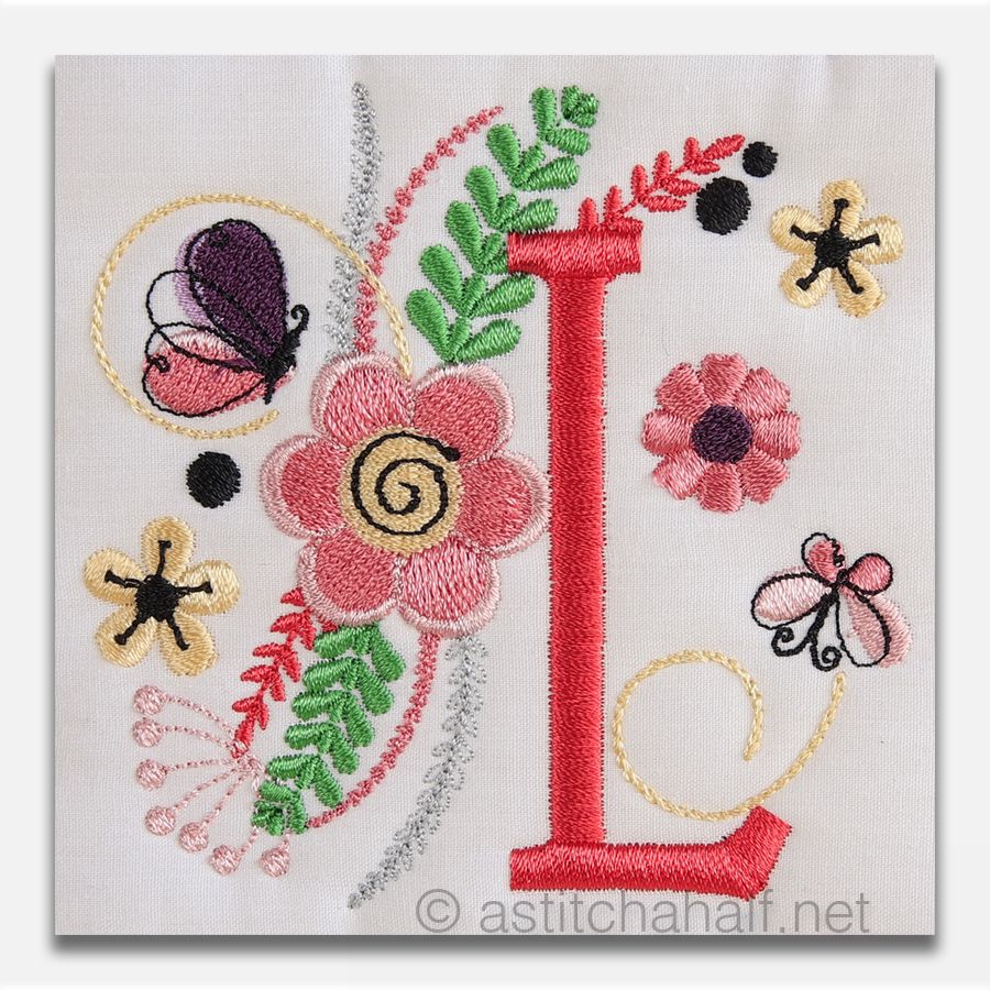 In The Garden Monogram Letter L