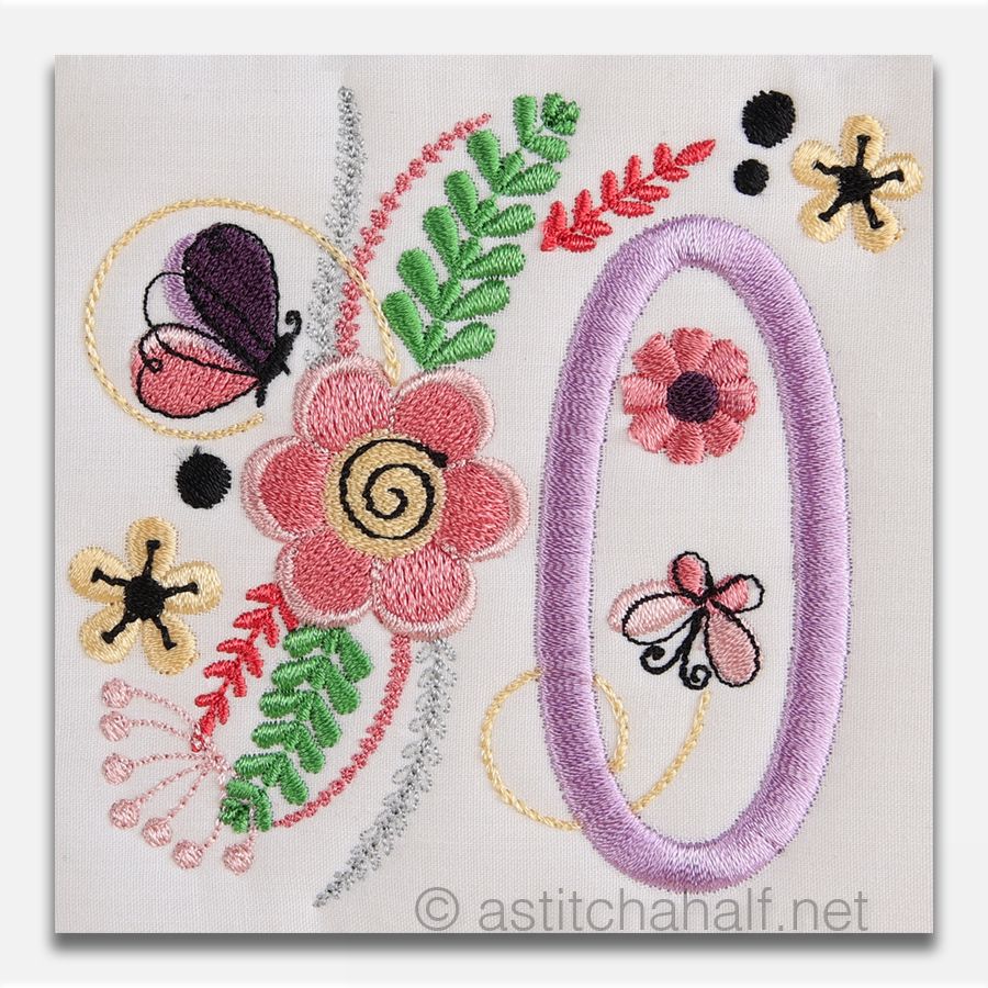 In The Garden Monogram Letter O