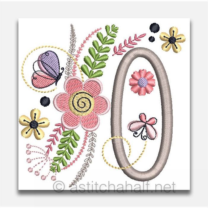 In The Garden Monogram Letter O