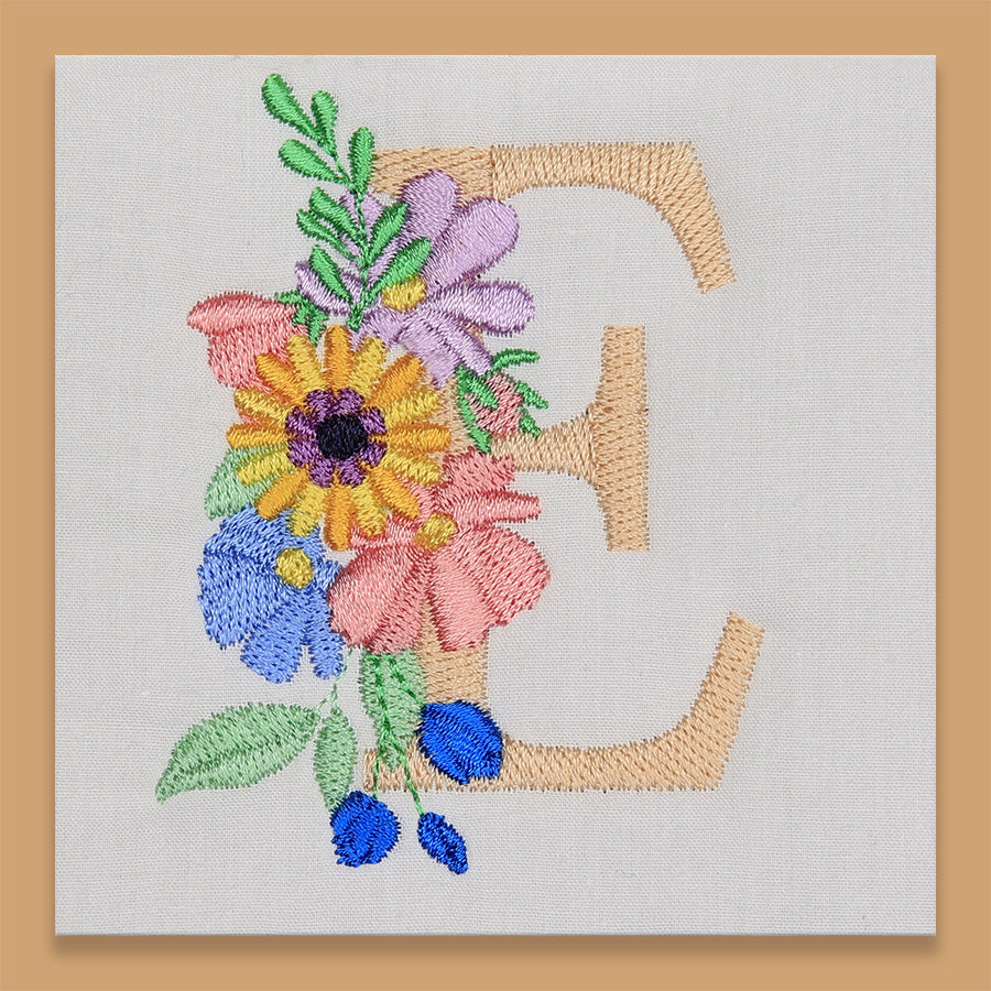 Equinox Garden Monogram Letter E