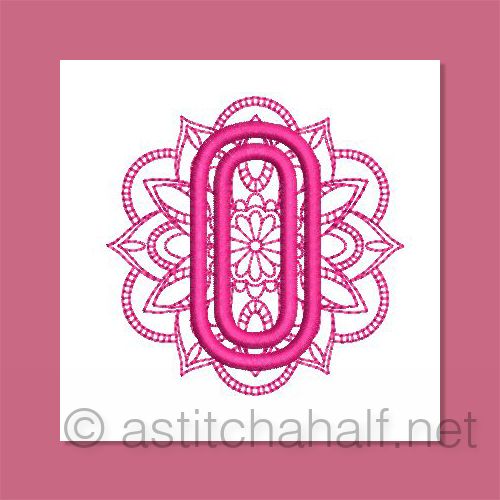 Monarch Mandala Monogram Number 0