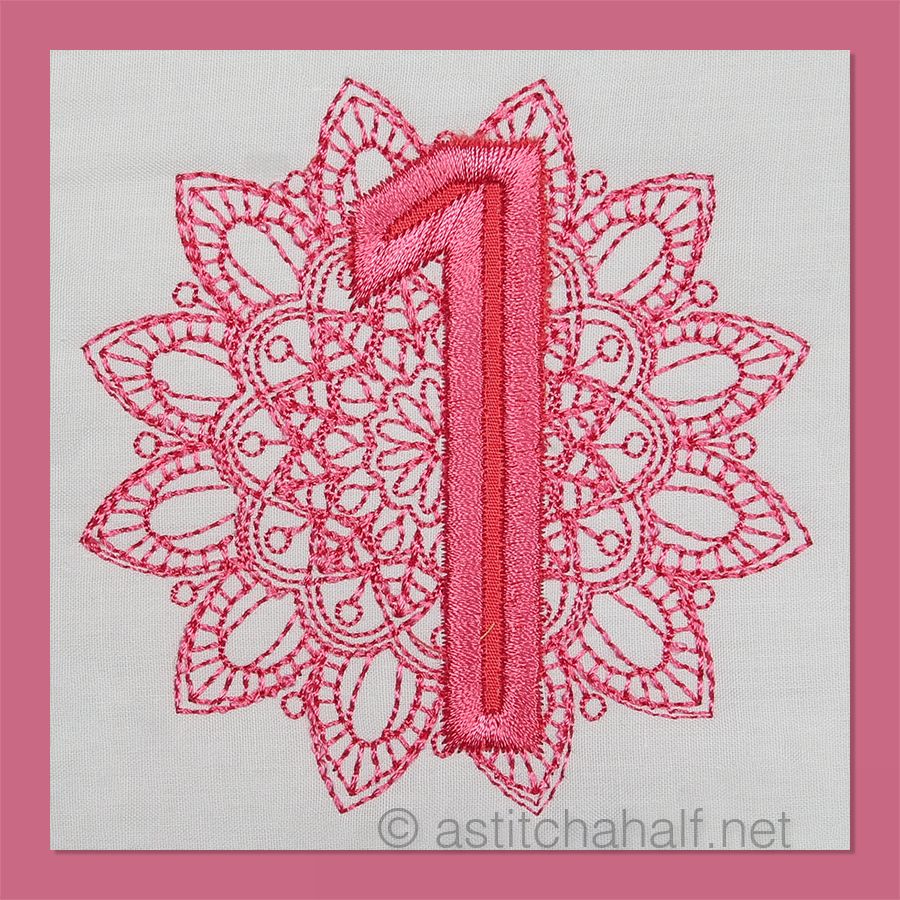 Monarch Mandala Monogram Number 1