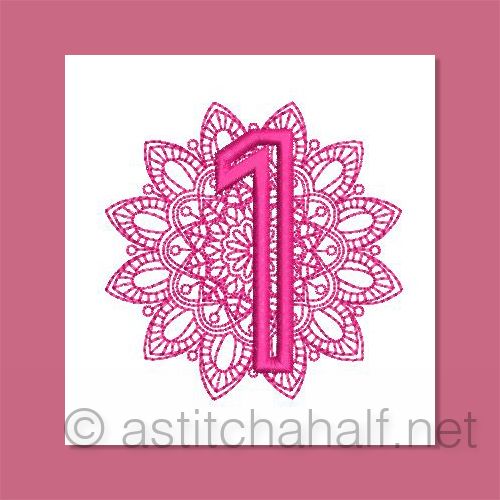 Monarch Mandala Monogram Number 1