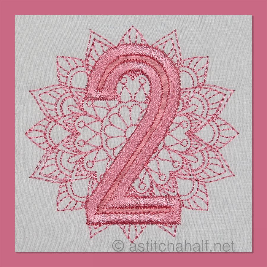 Monarch Mandala Monogram Number 2
