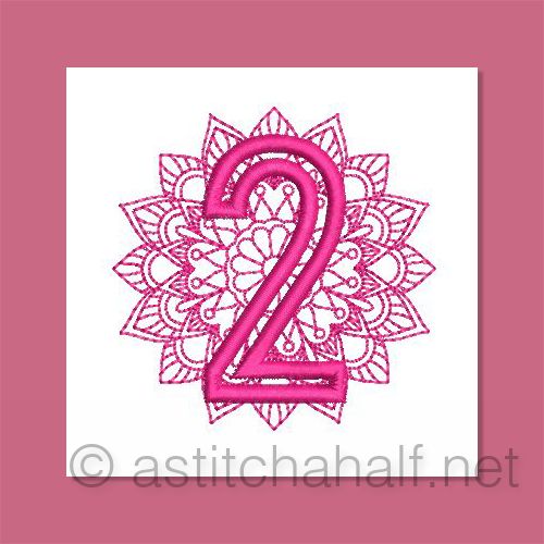 Monarch Mandala Monogram Number 2