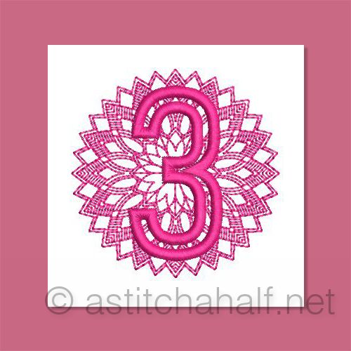 Monarch Mandala Monogram Number 3