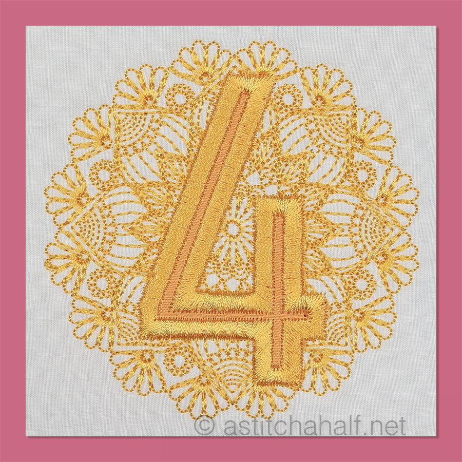 Monarch Mandala Monogram Number 4