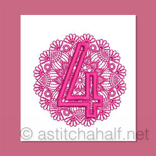 Monarch Mandala Monogram Number 4