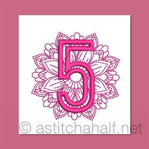 Monarch Mandala Monogram Number 5