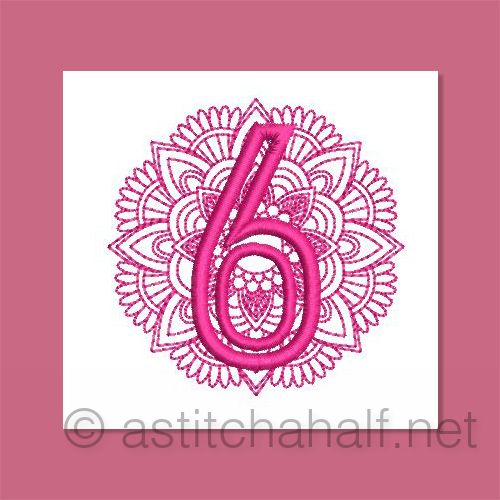 Monarch Mandala Monogram Number 6