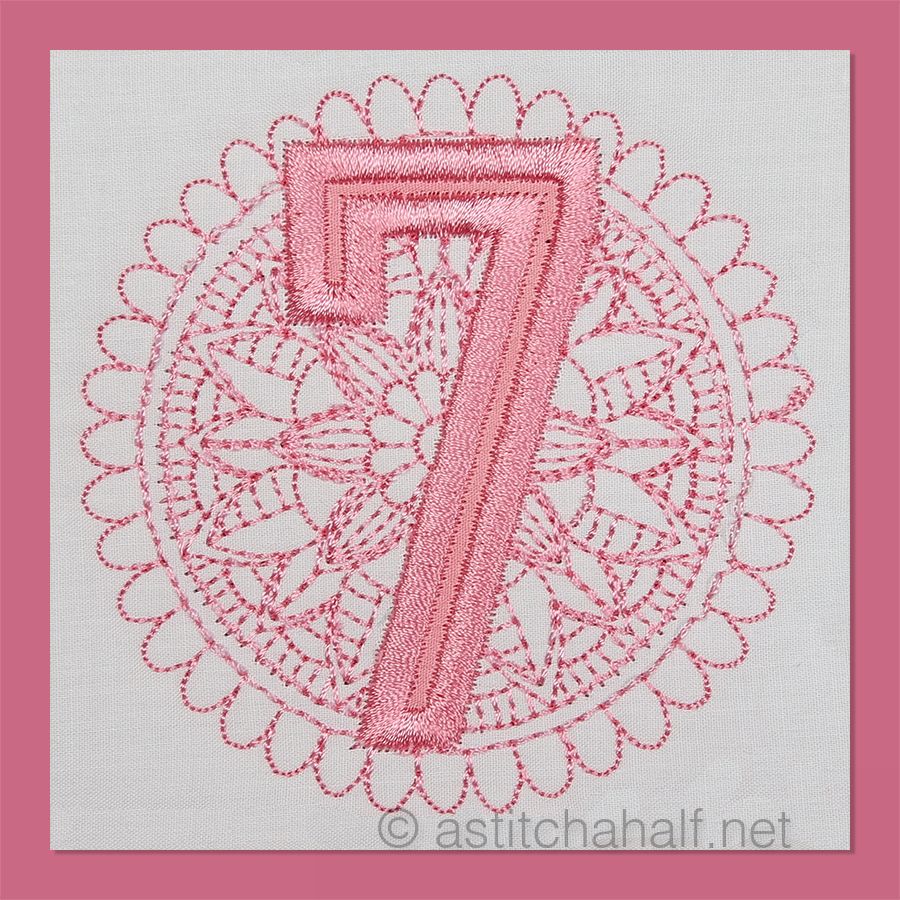 Monarch Mandala Monogram Number 7